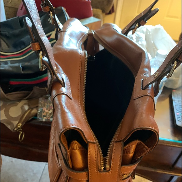 Brown leather purse - Picture 11 of 14